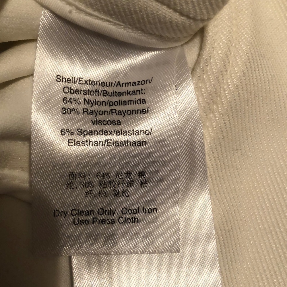Dkny jacket, white, zipper front xs - Picture 10 of 10